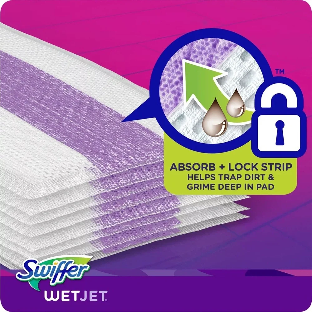 Swiffer WetJet Multi-Surface Floor Cleaner Mopping Pads Refill, 24 count, NIB - Picture 2 of 10